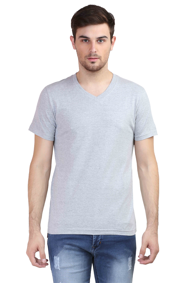 Male Vneck Half Sleeve T-Shirt