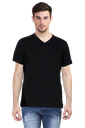 Male Vneck Half Sleeve T-Shirt