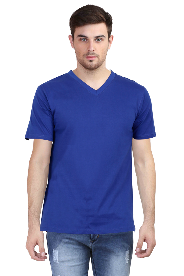 Male Vneck Half Sleeve T-Shirt